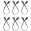 6 Pcs 1 Ft Flat Internet Network Cable Solid Cat6 High Speed Patch Lan Wire With Snagless Rj45 Conne 3