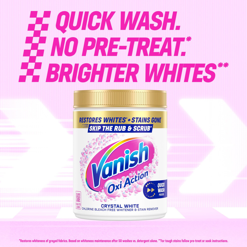 Vanish Oxi Action Laundry Booster And Stain Remover Powder For Wh Gold