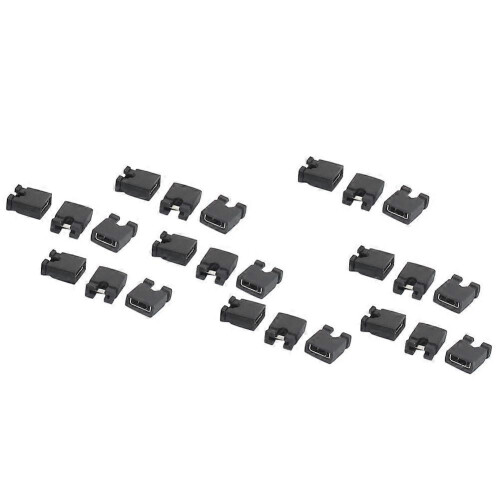 120 Pcs 2.54mm Standard PCB Shunts Short Mini Jumper Cap Connector 1