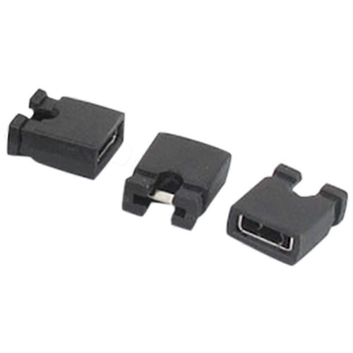 120 Pcs 2.54mm Standard PCB Shunts Short Mini Jumper Cap Connector 2