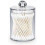 Decorative Apothecary Jar with Qtip Dispenser and Dustproof Lid - Stylish Storage Container Solution 1