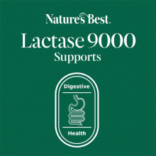 Nature's Best Super Strength Lactase Tablets 9000 FCC Enzyme Units - Digestive Enzyme - UK Made - 180 Tablets (3 Months' Supply)