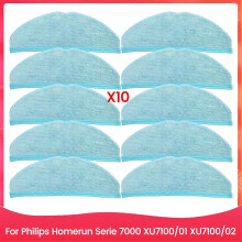 10PCS Mop Cloth Pads for Homerun Serie 7000 XU7100/01 XU7100/02 Spare Parts Household Cleaning Accessories