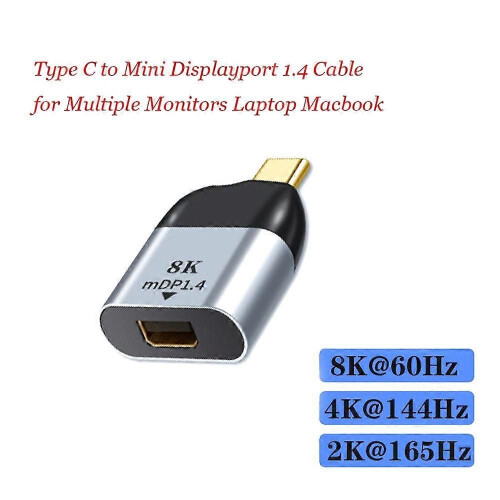 Προσαρμογέας Type-C σε Mini DP Μετατροπέας USB C σε Mini Display Port για 2