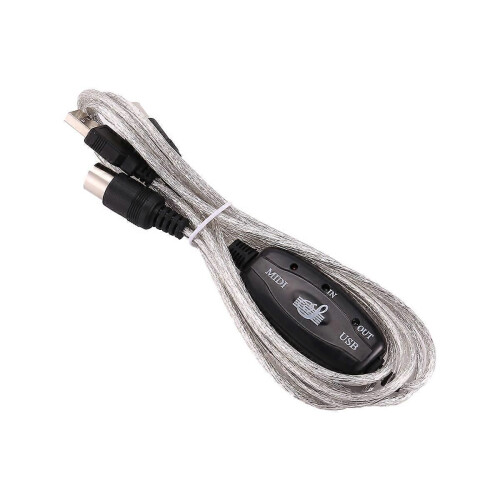 Μετατροπέας καλωδίου USB σε MIDI 5 ακίδων 2 σε 1 σε έξοδο ήχου 2