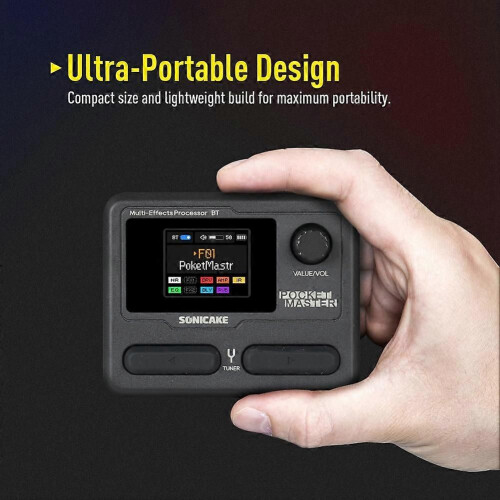 SONICAKE Pocket Master Ηλεκτρικός Ενισχυτής Μπάσου για Κιθάρα, Πεν 1