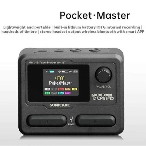 SONICAKE Pocket Master Ηλεκτρικός Ενισχυτής Μπάσου για Κιθάρα, Πεν 2
