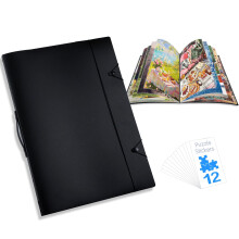 Jigsaw Puzzle Storage Binder 20x28in Fit, Large Capacity 1000 Piece Puzzle Organizer with Stickers
