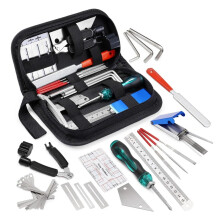 25pcs Guitar Kit with Carry Bag, Complete Luthier Setup Tools for Guitar, Bass, Ukulele, Banjo