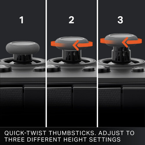 PowerA Advantage Plus Wired Controller for Xbox Series X|S - Black, officially licensed, adjustable height thumbsticks, hall effect, mappable buttons, 2