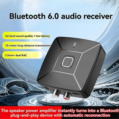 Δέκτης ήχου Bluetooth 6.0 3.5mm AUX σε 2 RAC USBC στερεοφωνικό μουσικό 1