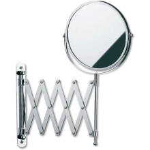 Wall Mounted Makeup Mirror 10x Precision Magnification DoubleSided 8 Inch Chrome Finish for Bathroom
