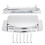 Adjustable Fixed Bridge Tailpiece Metal for Electric Guitar with Protective Cover ShellSilver 1
