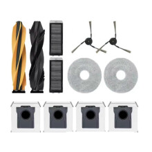 12 st för X50 Ultra/X50 Master/L50 Pro Ultra dammsugare med vals, sidoborste, HEPA-filter, moppdyna,