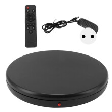 45cm Remote Control Black Display Turntable 360 Electric Display Turntable Stand for Photograph 100‑240V EU Plug
