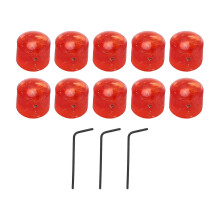 Plastic Volume and Tone Knobs for Electric Guitar and Bass, with Hex Wrench GD85, Red