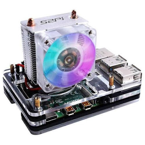 Για θήκη Raspberry Pi 4 με ψυγείο Ice Tower, ανεμιστήρα CPU, με ανεμι 1