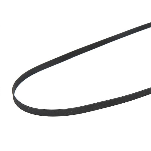 Black Record Player Turntable Belt Replacement Rubber Recorder Drive Belt 49cm Length 1