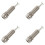 40PCS Guitar Pickup Endpin Output Jack Nickel Strap Lock Chrome 1