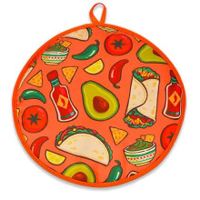 12inch Cloth Bag for Burrito,Portable Tortilla Warmer Pouch Home for Microwave Restaurant Food Panc