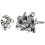 Tuning Pegs / Strings for / Tele / Acoustic Guitar 6L Silver 1
