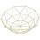 Metal Wire Fruit Basket Fruit Bowl, Large Round Bread Storage Bowl Stand 1