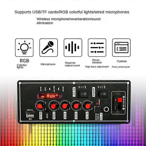 7.4V Amplifier Board 2X10W Speaker Amplifier Support Bluetooth U-Disk 1