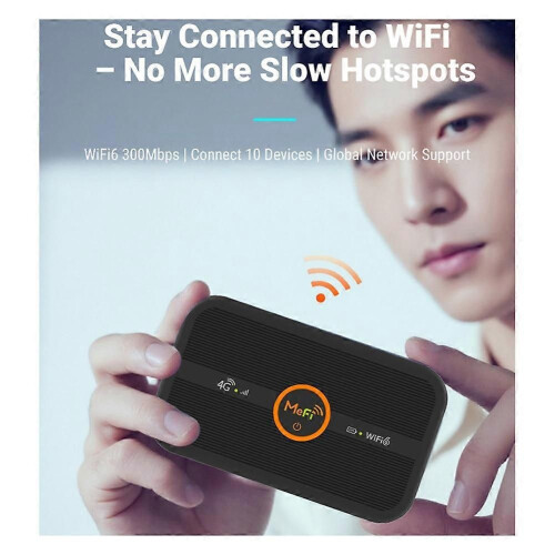 Φορητός δρομολογητής M30 4G WiFi6 MiFi 3200mAh μεγάλης διάρκειας 2
