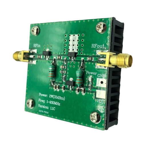 Ραδιοφωνική Μετάδοση FM HF 1--930MHz 2.0W 2W RF Ευρυζωνική Ενισχυτής Ισχύος Μονάδας 2