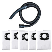 Sugslang Dammsugare Dammpåse Kompatibel med Karcher WD2 WD3 WD4 WD5 NT20 NT30 Dammsugare Ersättning
