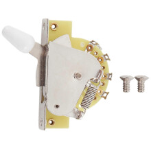 5 Way Lever Switch Selector Five-Speed Tone Switch Guitar Accessories for ST SQ Electric Guitar Parts Replacement White