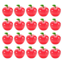 20PCS Wedding Party Preference Apple Container Toy Filled Plastic Apple Shaped Candy Box Birthday/We