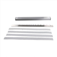 Guitar Neck Fret Beam Leveling Bar Luthier Tools with Sandpaper and Guitar Neck Notched Straight Edge Ruler