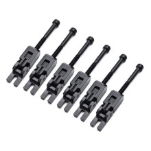 6PCS Electric Guitar Double Locking System Locked String Saddles Tremolo Bridge Guitar Accessories,Black