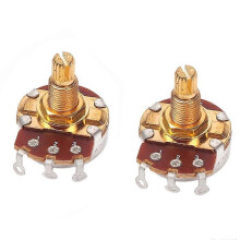 2 Pcs Guitar Bass Volume Tone Control Pots Potentiometer Switch A250K