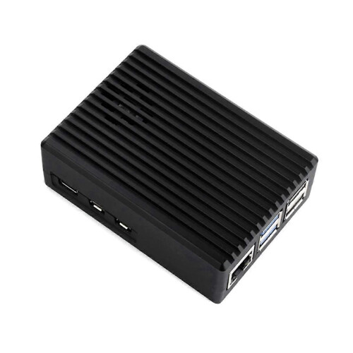 For Raspberry Pi 5B Shell 5BE Radiating Aluminum Striped Groove Shell 2