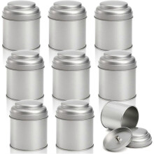 9er-Pack Teedosen mit luftdichtem Doppeldeckel, runde 8-Unzen-Dose, kleine Küchenbehälter