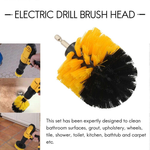 4Pcs Combinate Power Scrubbing Brush for Car Cleaning 1