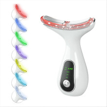 Συσκευή Massager 7 Χρωμάτων για Μασάζ Προσώπου και Λαιμού μ