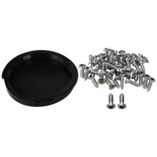 1 Pcs Sound Hole Cover Block Plug Screeching Halt for 38 Inch/39 Inch & 50 Pcs Guitar Bass Screws Parts Silver