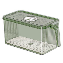 Stackable Refrigerator Storage Box with Lid,Capable of Storing Bread,Food,Vegetables,and Fruit,Organizer Box with Handle