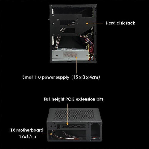 Θήκη υπολογιστή A09 HTPC, πλαίσιο υπολογιστή Mini ITX για παιχν 2
