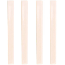 4 Pcs Spare Part Beige Plastic Bridge Saddle Nut for Classical Guitar