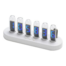 Nixie Tube Clock Color Screen Digital Clock DIY Analog Digital Tube WiFi Time Desktop Desktop Digit