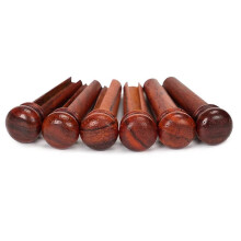 6pcs Cocobolo Guitar Bridge Pins for Enhanced String Instrument Performance Guitar Parts
