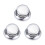 3Pcs Guitar Metal Top Hat Tone Tuning Knobs For Chrome 1