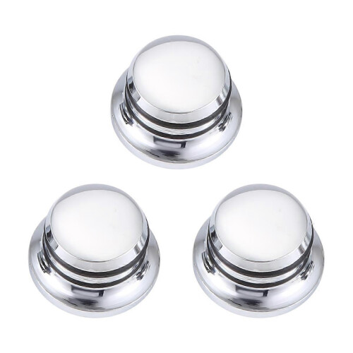 3Pcs Guitar Metal Top Hat Tone Tuning Knobs For Chrome