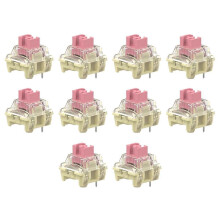 10PCS Pink Keyboard Axis V2 Silver Plated Mechanical Keyboard Axis DIY Keyboard Switch compatible Mechanica