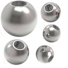 2024 M6 Thread Half Hole Solid Stainless Steel Metric Thread Steel Ball Fgao