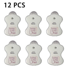 12pcs/6pairs Replacement Electrode Pads for Omron Massagers Elepuls Long Life Pads